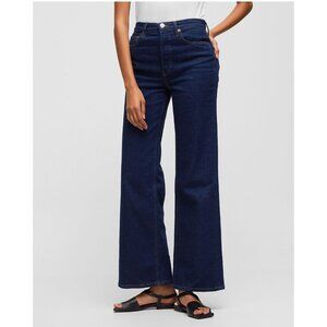RE/ DONE  70S ULTRA HIGH RISE WIDE LEG JEANS  SIZE 26